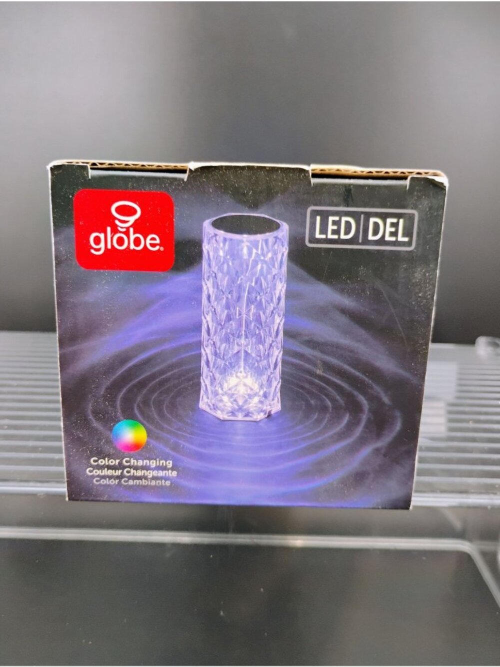 Crystal LED Color Changing Touch Lamp W/ Remote 16 Light Options - Picture 6 of 8